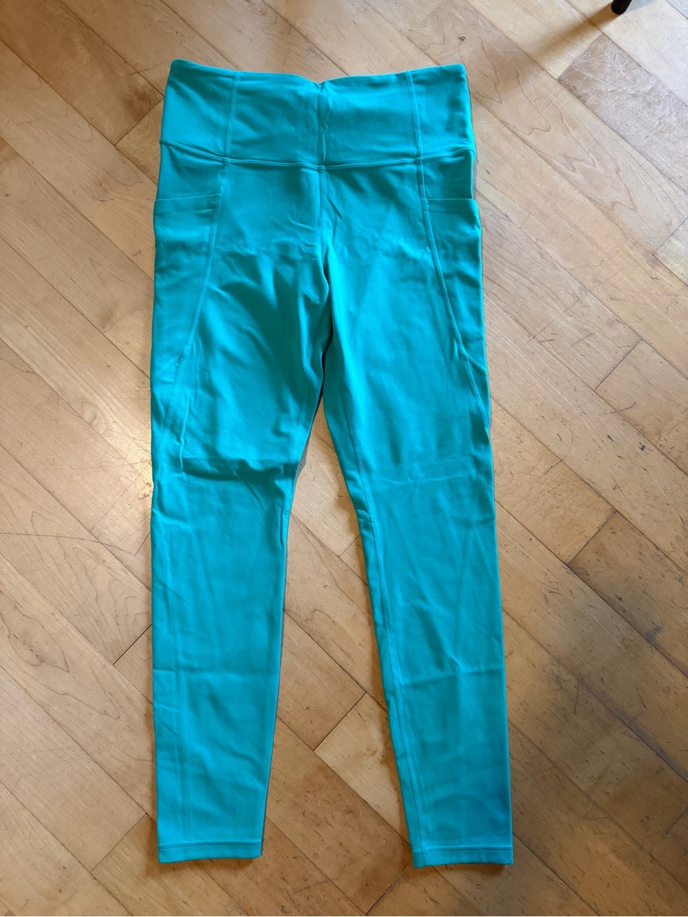 Athleta Salutation Green Active Leggings - Comfort Stretch